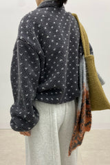 Dumble Dot Fleece Half-Snap Top