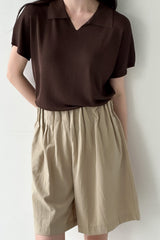 Peanut Pintuck Banding Short