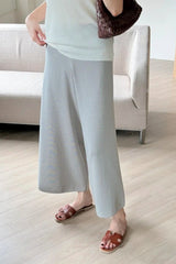 Crop Knit Wide Pant