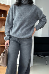 Whole Garment Turtleneck Sweater