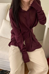 Loose Knit Collar Cardigan