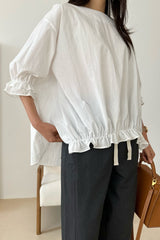 Double Ruffle Blouse