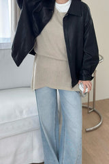 Side Tie Layering Knit Top