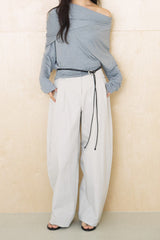 Stripe Off Shoulder Top