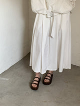 R841 Triple-Strap Platform Sandal