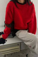 Winter Bloom Round Sweater