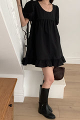 Tie Back Babydoll Dress