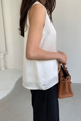 Silky Double Layer Blouse