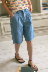Half Pleat Denim