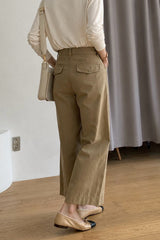 Loose Beige Cargo Pants