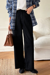 Warm Straight Black Jean