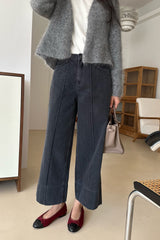 Straight Charcoal Denim