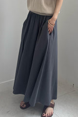 Modal Gathered Maxi Skirt