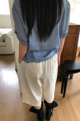 Gingham Side Tie Blouse