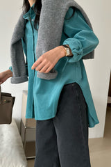 Soft Wale Rounded Corduroy Shirt