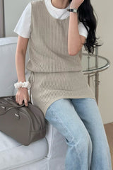 Side Tie Layering Knit Top