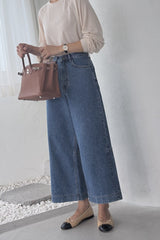 Back Seam Crop Denim