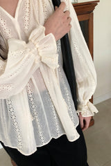 Boho Ruffle Blouse