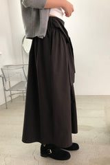 Waist Tie A-Line Skirt