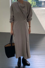 Modern Cowl Dress