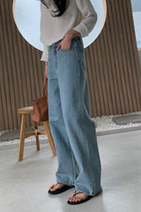 Vintage Stripe Straight Denim