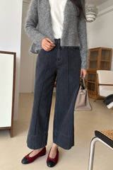 Straight Charcoal Denim