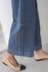 Back Seam Crop Denim