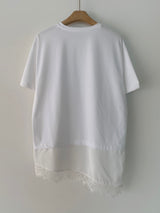 Asymmetric Lace Tee