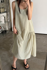 Drop Waist Midi Dress