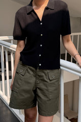 Herringbone Utility Shorts