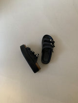 R841 Triple-Strap Platform Sandal