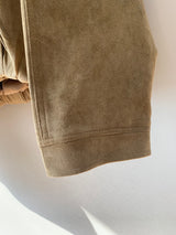 Suede Blouson Jacket