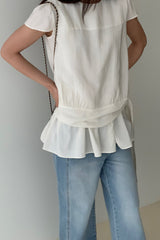 Layered Peplum Blouse