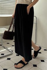 Jersey Span Maxi Skirt