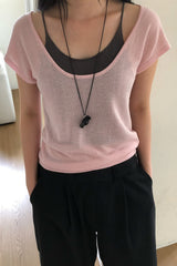 Built-In Inner Scoop Knit Top
