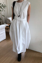 Gathered Tie Front Maxi