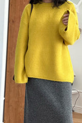 Flare Sleeve Wool Sweater