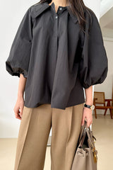 Volume Collar Blouse
