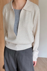 Deep V Collar Double Knit