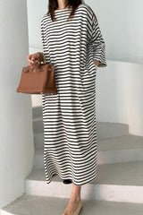 Balloon Stripe Tee Dress