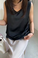 Silky Double Layer Blouse