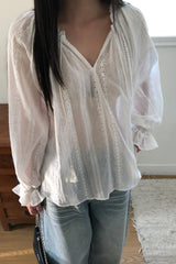 Boho Ruffle Blouse