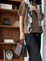 Cashmere Short Slv Knit