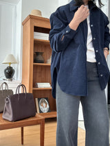 Boxy Pocket Corduroy Shirt