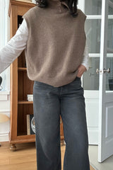 Reversible Cashmere Turtle Vest