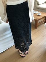 Floral Lace Maxi Skirt