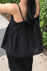 Eyelet Punch Babydoll Cami
