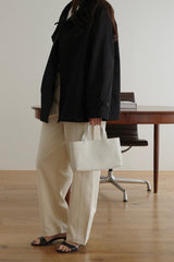 High Neck Half Trench Coat