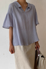 Button Linen Yoru Blouse