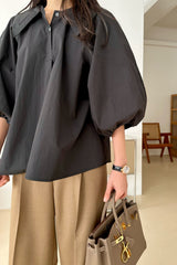 Volume Collar Blouse